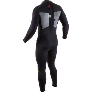 2020 GUL Mens Response 5/3mm Back Zip Wetsuit RE1213-B8 - Black / Red
